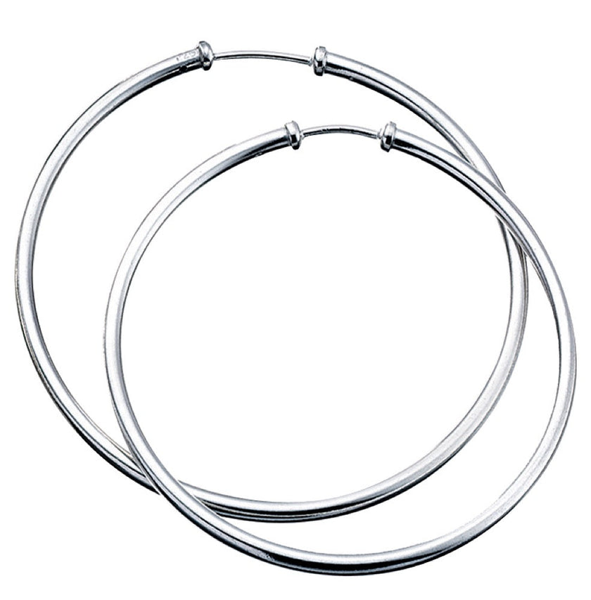 Beginnings Plain Hoop Earrings 50mm