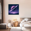 Violet Ring Planet Canvas