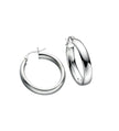 Beginnings Oval Tube Hoop Earrings 20mm