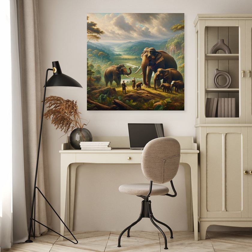 Elephant Majesty in Yala Canvas