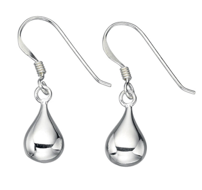 Beginnings Plain Teardrop Drop Earrings
