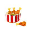 Plush Food Leakage Puzzle Simulation Chicken Leg Interactive Sound Dog Toy