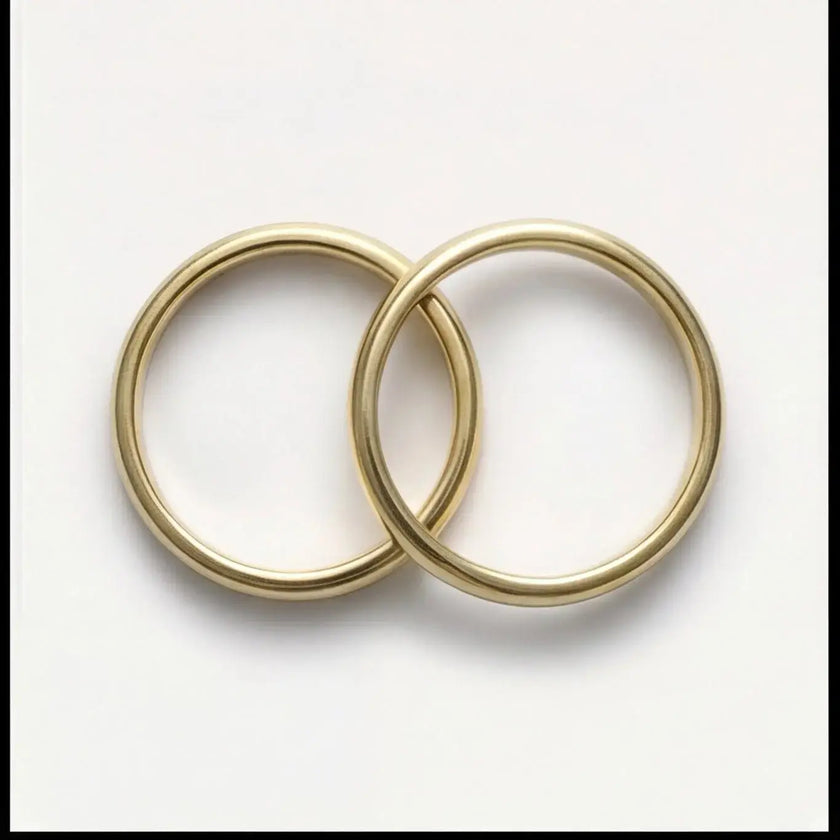 3mm Gold Wedding Band – Classic Lyra – 9ct/14ct/18ct Gold