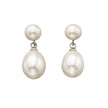 Beginnings Double Drop Pearl Stud Earrings