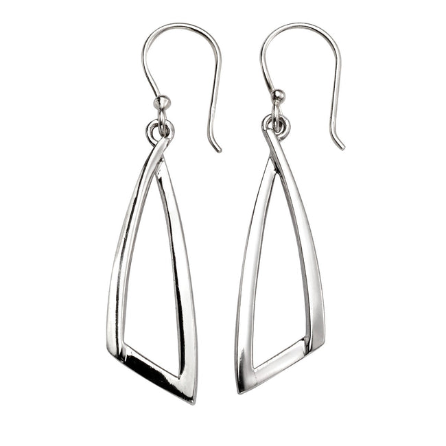 Beginnings Open Abstract Triangle Drop Earrings