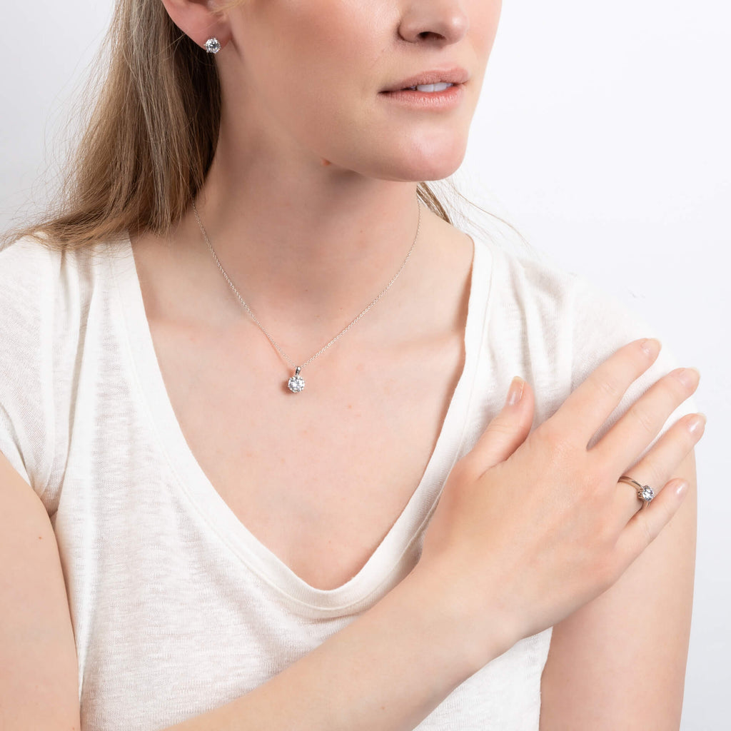 Diamonfire Sechs-Krappen-Anhänger mit Karat