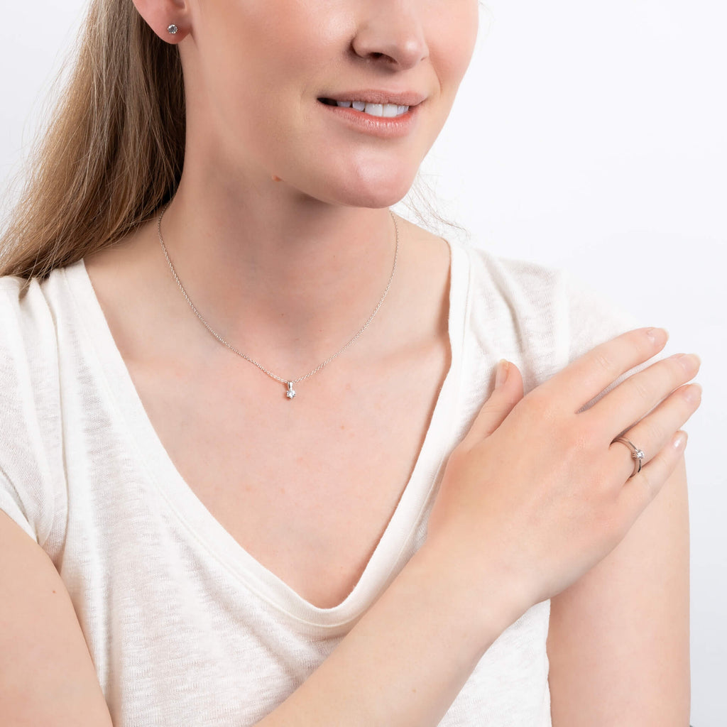 Diamonfire Sechs-Krappen-Anhänger mit Karat