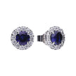 Diamonfire Round Colour Pave Stud Earrings