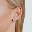 Diamonfire Round Colour Pave Stud Earrings
