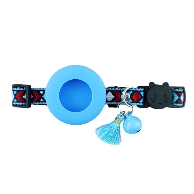 GPS-Halsband Silikonhalterung Haustierhalsband Glocke