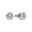 Diamonfire Six Claw Carat Stud Earrings