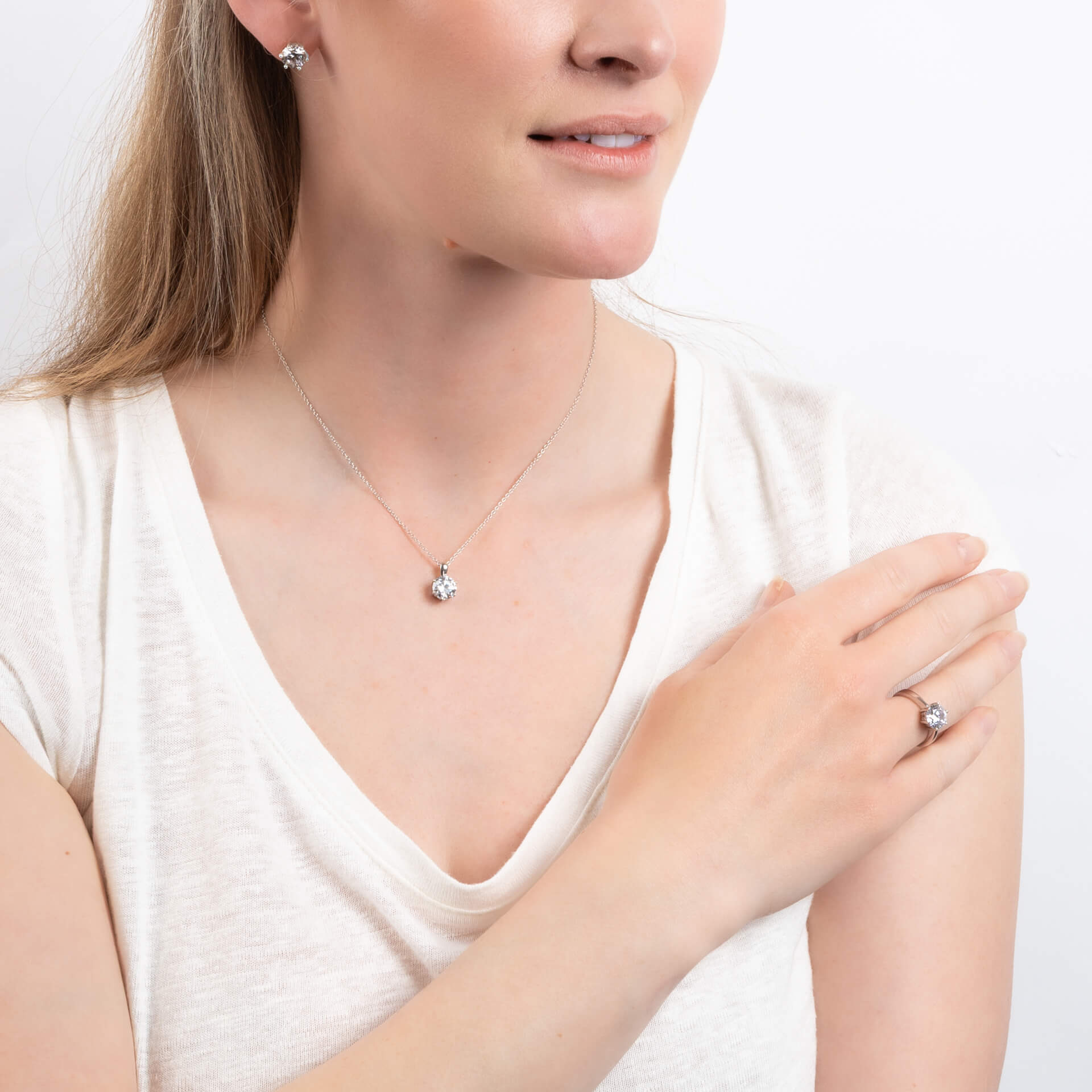 Diamonfire Sechs-Krappen-Anhänger mit Karat