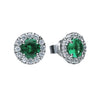 Diamonfire Round Colour Pave Stud Earrings