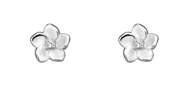 Beginnings Cubic Zirconia Cherry Blossom Earrings