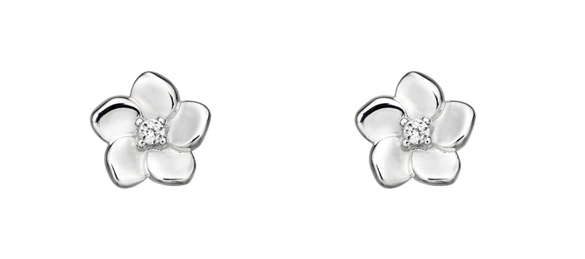 Beginnings Cubic Zirconia Cherry Blossom Earrings