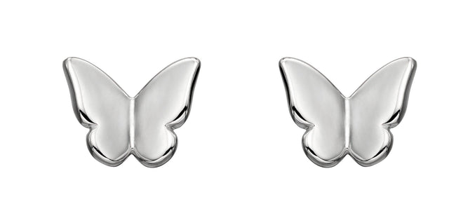 Beginnings Silver Butterfly Stud Earrings