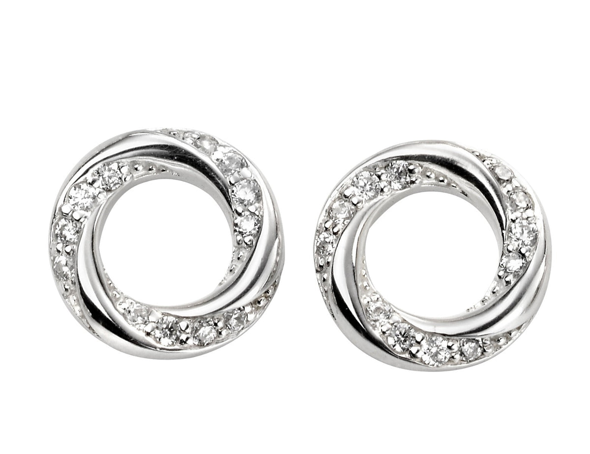 Beginnings Twisted Ohrringe mit Zirkonia