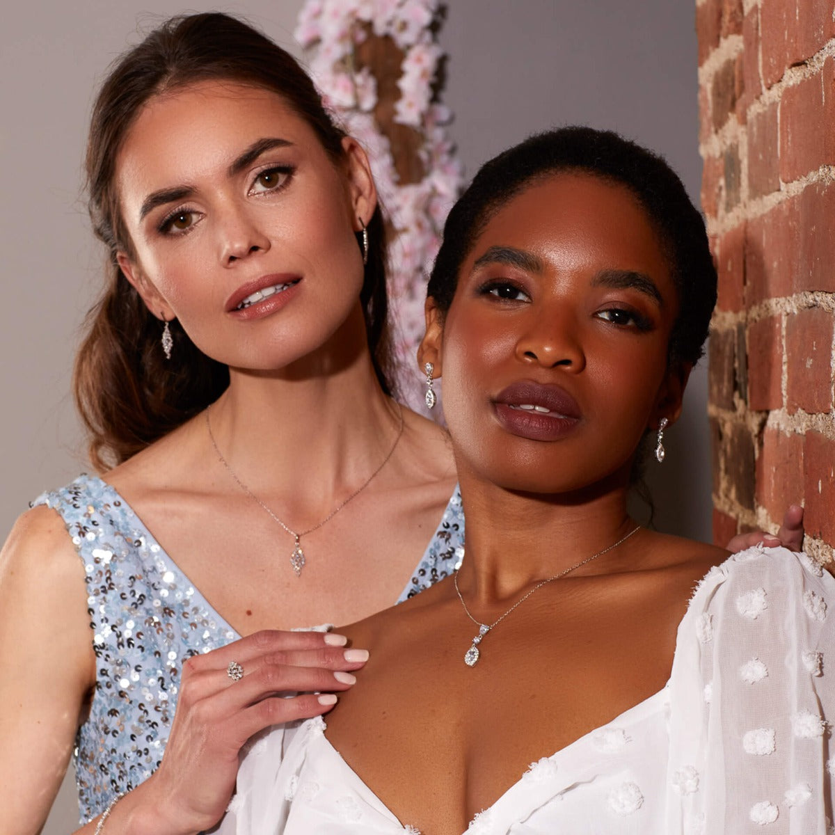 Diamonfire Marquise and Pave Zirconia Drop Earrings