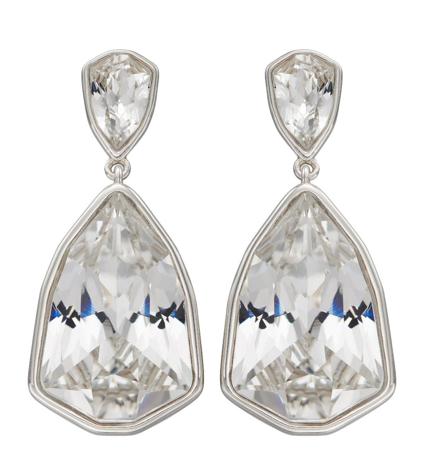 Beginnings Trilliant Shape Crystal Drop Earrings