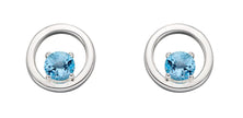 Beginnings Open Circle Earrings with Stone