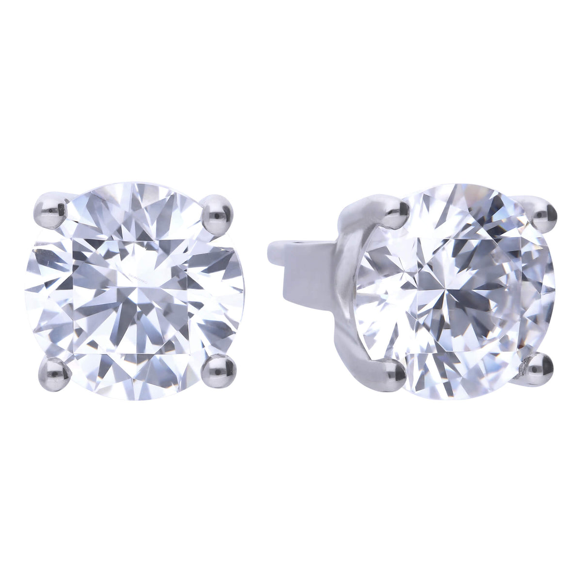 Diamonfire Four Claw Carat Stud Earrings
