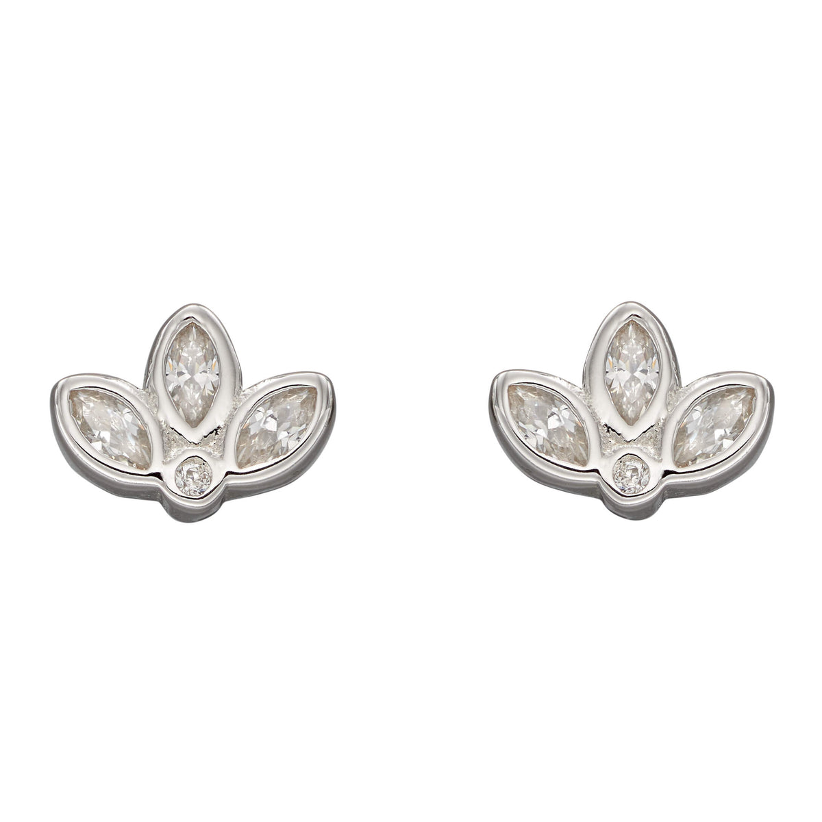 Beginnings Lotus Flower Stud Earrings