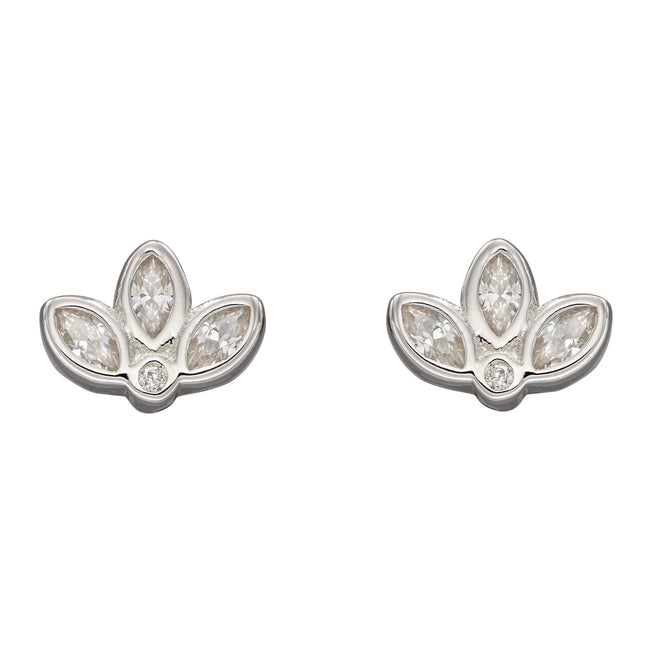 Beginnings Lotus Flower Stud Earrings
