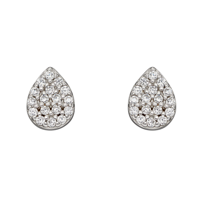 Beginnings Teardrop Cubic Zirconia Stud Earrings
