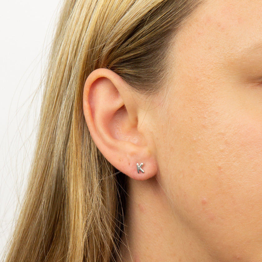 Beginnings Initial Stud Earrings