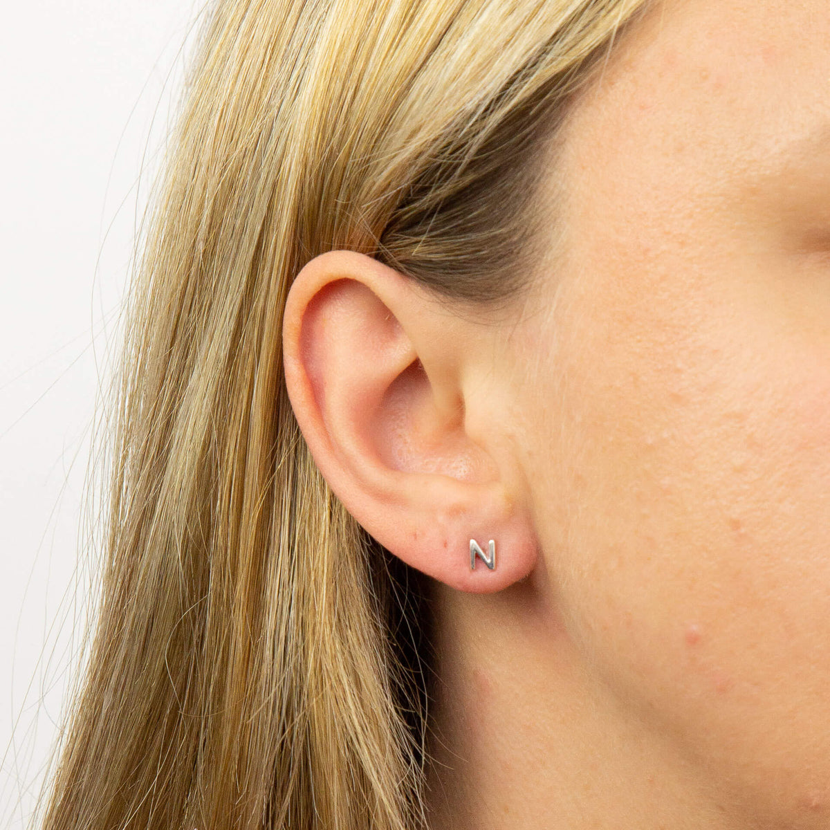 Beginnings Initial Stud Earrings