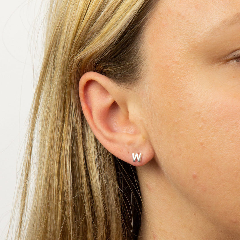 Beginnings Initial Stud Earrings