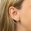 Beginnings Turquoise Crystal Hoop Earrings