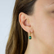Beginnings Elongated Octagon Crystal Drop Earrings
