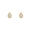 Beginnings Teardrop Stud Earrings with Cubic Zirconia