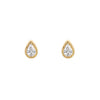 Beginnings Teardrop Stud Earrings with Cubic Zirconia