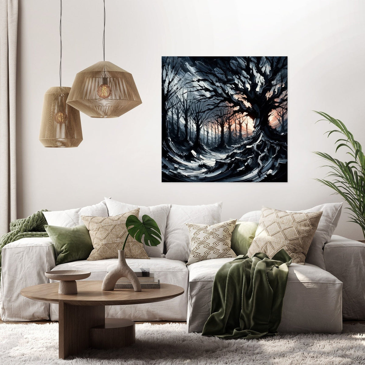 Gothic Twilight Forest Canvas