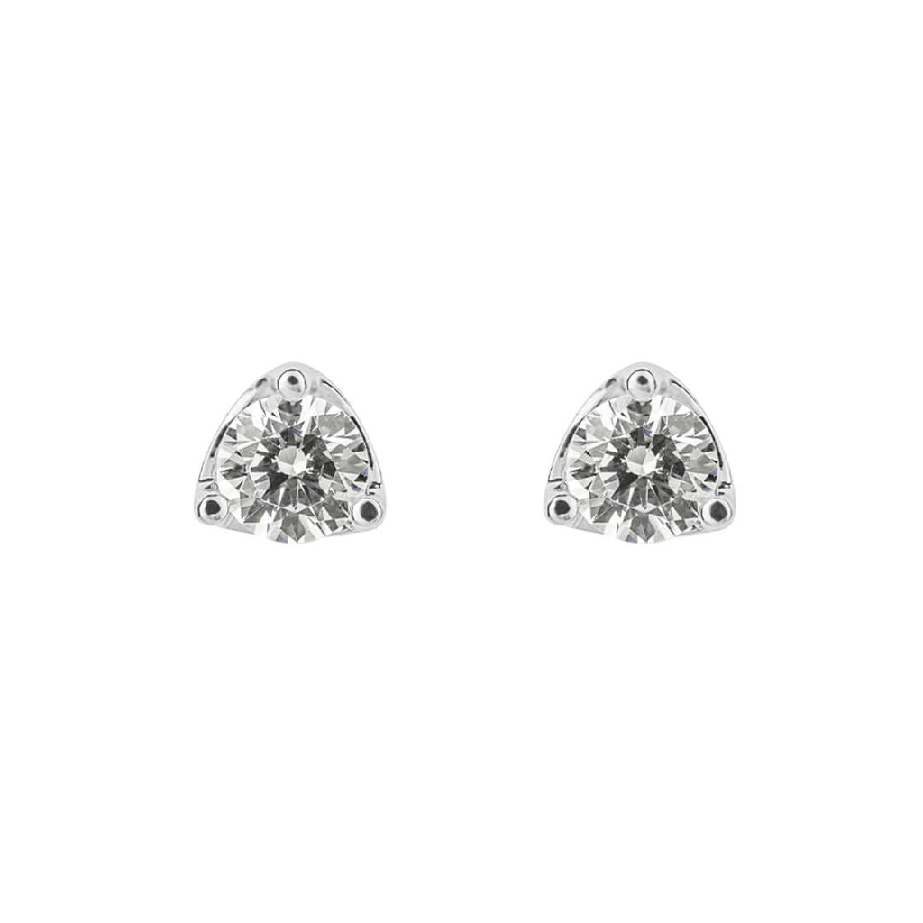 Diamonfire Dreiklaue Solitaire Ohrstecker