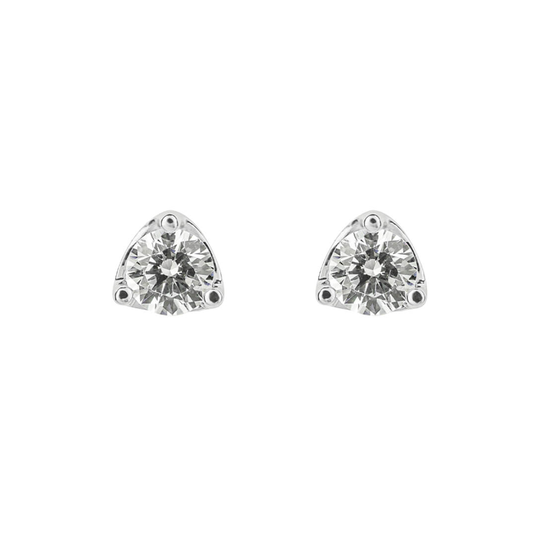 Diamonfire Dreiklaue Solitaire Ohrstecker
