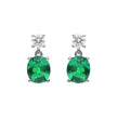 Diamonfire Oval Drop Earrings