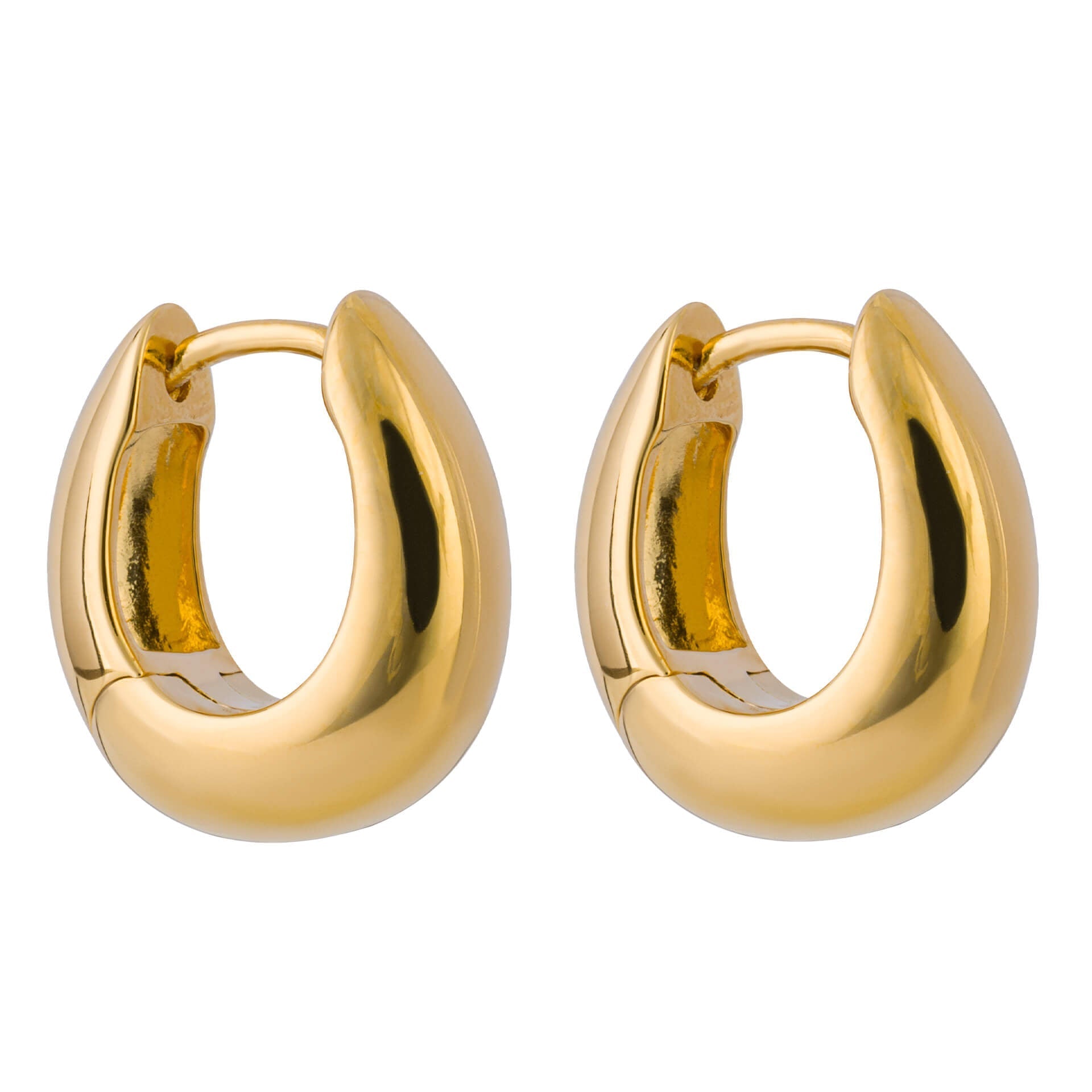 Beginnings Rounded Huggie Hoop Earrings