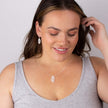 Beginnings Organic Leaf Drop Earrings with Cubic Zirconia