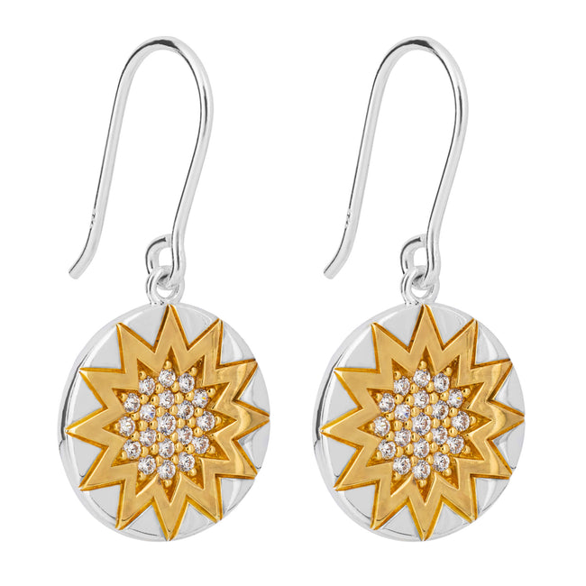 Beginnings Day and Night Drop Earrings with Cubic Zirconia