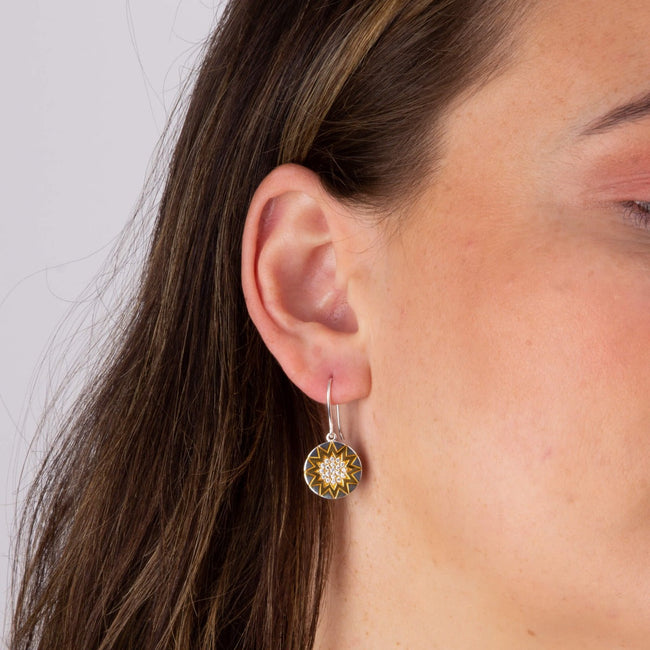 Beginnings Day and Night Drop Earrings with Cubic Zirconia