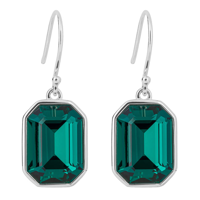 Pendientes de gota de cristal Elongated Octagon de Beginnings