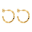 Beginnings Twisted 3/4 Hoop Earrings