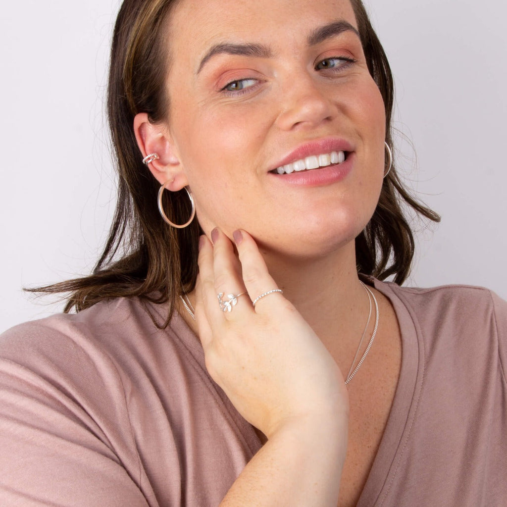 Beginnings Square Cut Hoop Earrings