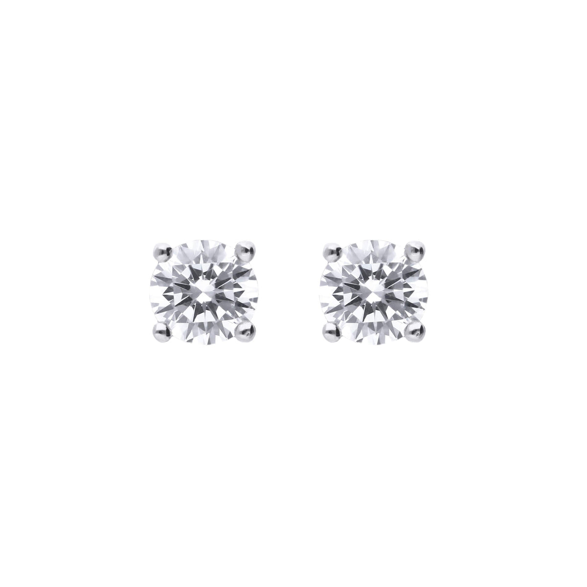 Diamonfire Four Claw Carat Stud Earrings