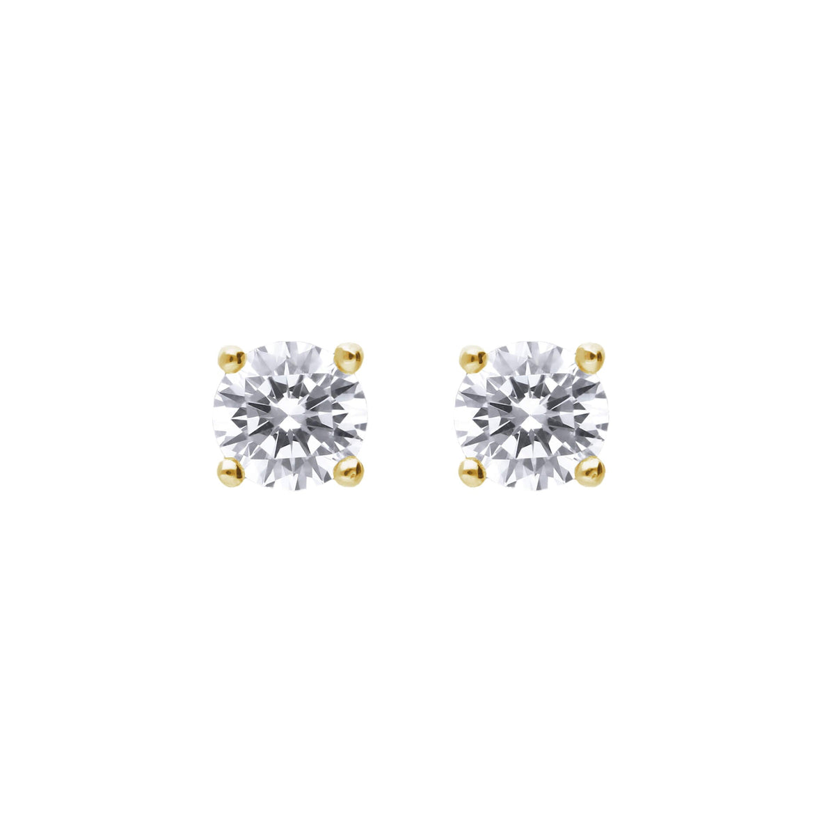 Diamonfire Four Claw Carat Stud Earrings