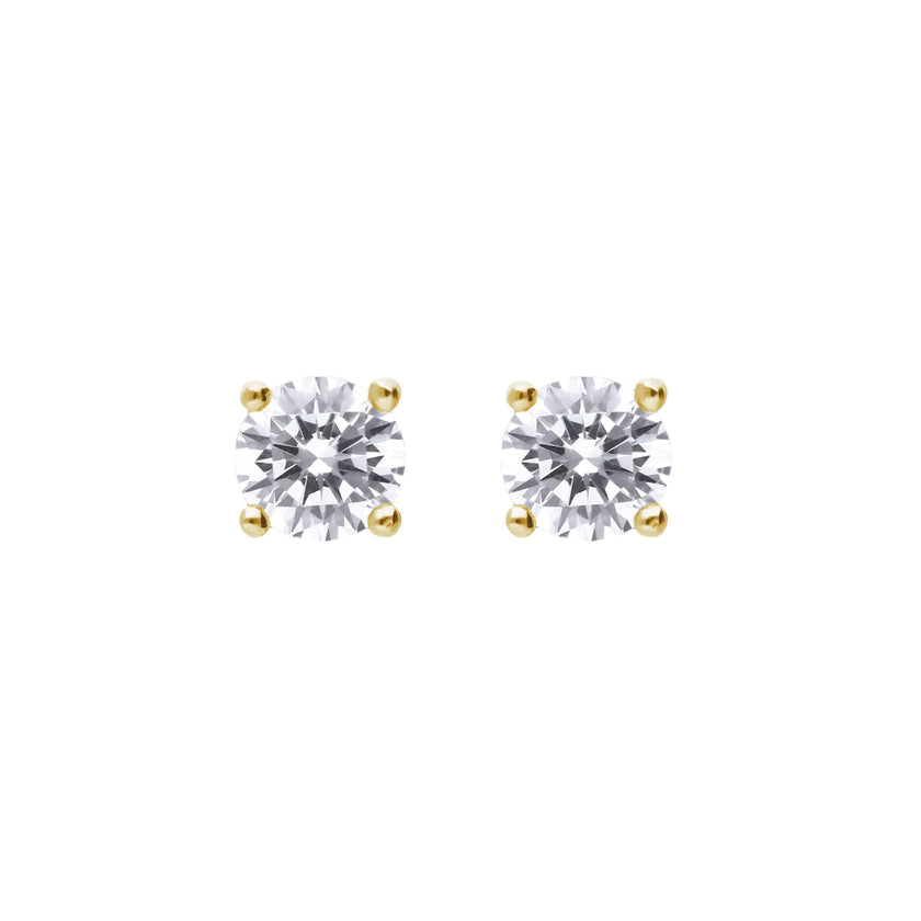 Diamonfire Four Claw Carat Stud Earrings