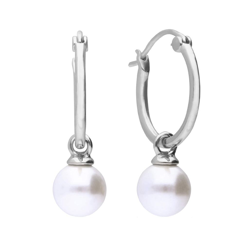 Diamonfire Creolen mit Muschelkernperle